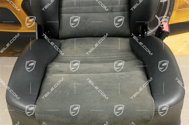 Seat, manual adjustable, heating, Leatherette/Alcantara, Black, damage, R