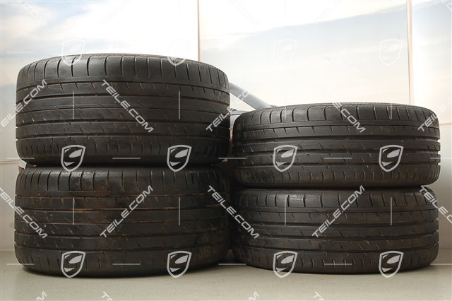 19-inch Carrera S summer wheel set, wheels  8J x 19 ET 57 + 11J x 19 ET 67 + NEW summer tyres 235/35 ZR19 + 295/30 ZR19