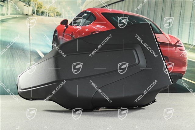 Front seat backrest shell, Rear seat entertainment, Black, L=R