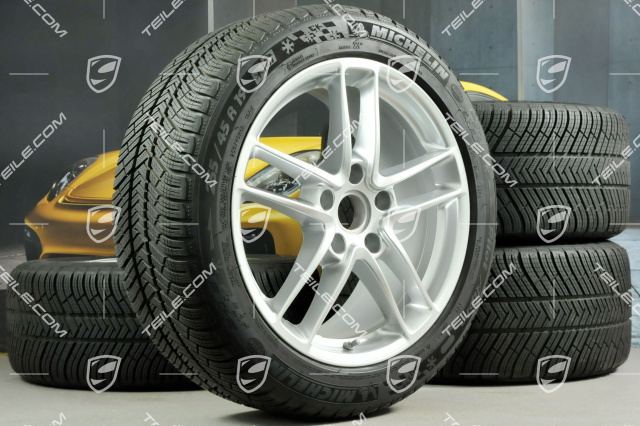 19-inch TURBO II winter wheel set, wheels 9J x 19 ET 60 + 10J x 19 ET61 + NEW tyres Michelin Pilot Alpin 4, 255/45 R19+285/40 R19, with TPM