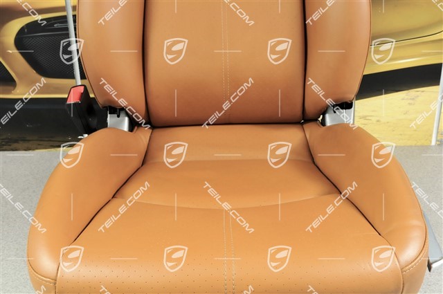 Seat, manual adjustable, leather, Natural Brown, without airbag, L