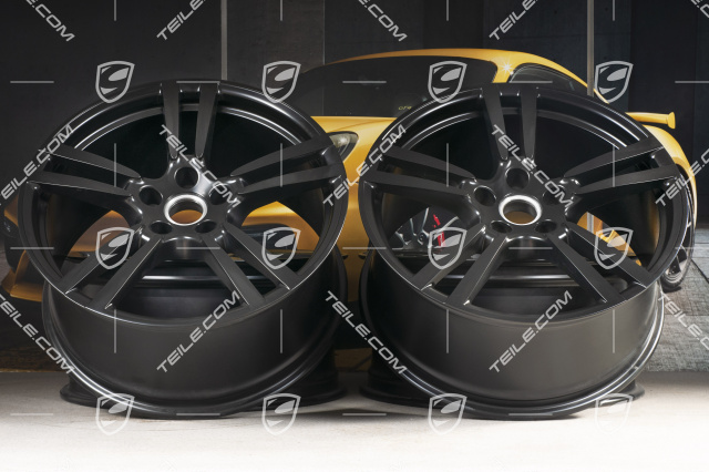 21-inch wheel set Turbo II, black mat, 4 wheels 10J x 21 ET50