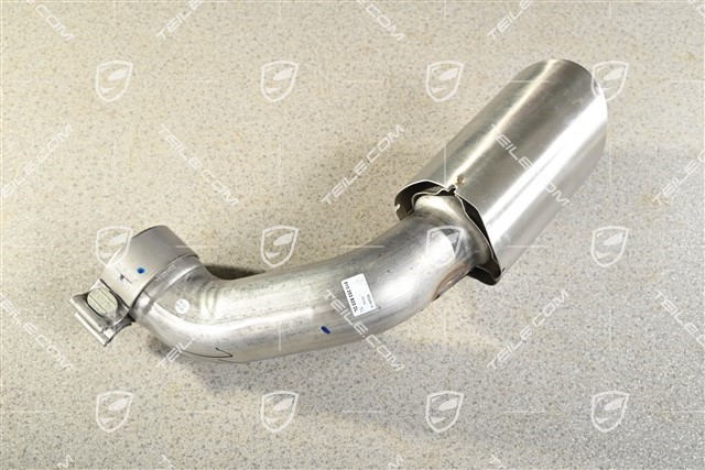 exhaust system tail pipe, outer, L