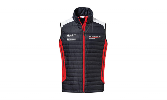 Motorsport Kollektion, Padded Vest, Unisex, schwarz/rot/weiß, XS 44/46