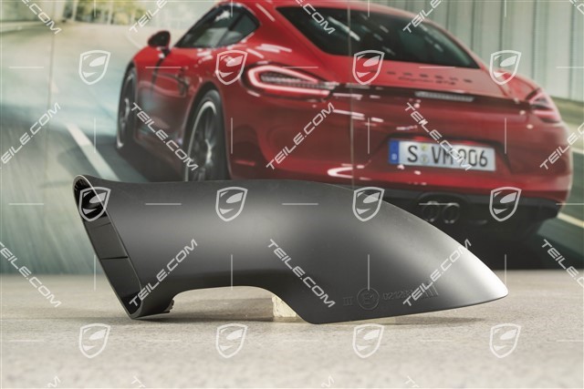 GT3 RS, Aussenspiegel Blende unten, manuell anklappbar, Schwarzmatt, L