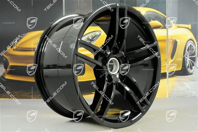 19" disc wheel rim set Carrera, 8,5J x 19 ET54 + 11J x 19 ET48, black high gloss