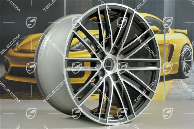 20-inch wheel rim set Turbo IV, 11,5J x 20 ET56 + 8,5J x 20 ET49, Titan
