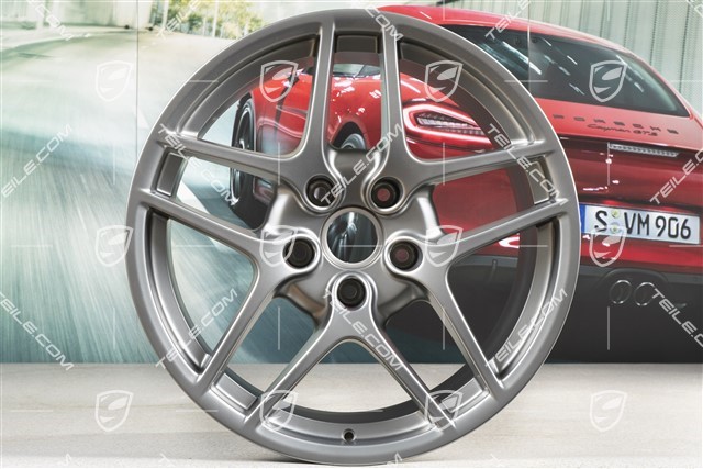 19-inch Carrera S II (Facelift) wheel set, 8J x 19 ET57 + 11J x 19 ET51, Platinum