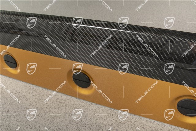 Sill cover, Turbo S Exclusive Series, CARBON, Gold Yellow Metallic, L