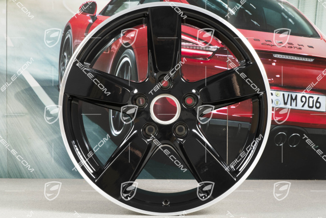 19-inch wheel Cayman S, 9,5J x 19 ET45,wheel spokes in black