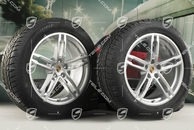 19-inch "Macan Sport" winter wheels set, rims 8,5J x 19 ET21 + 9J x 19 ET21, Dunlop winter tyres 235/55 R19 + 255/50 R19, with TPMS