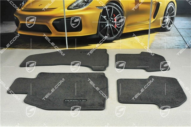 Set of floor mats, 4-piece (997), for Convertible models with BOSE Sound-System, black