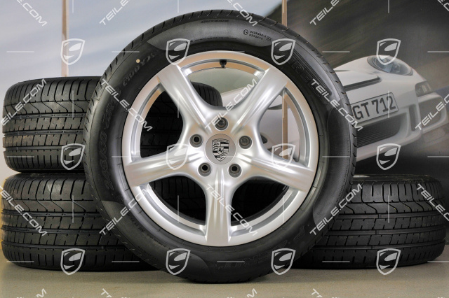 18-inch summer wheel set Panamera, wheels 8J x 18 ET59 + 9J x 18 ET53 + tyres Pirelli P-Zero 245/50 18 + 275/45 18