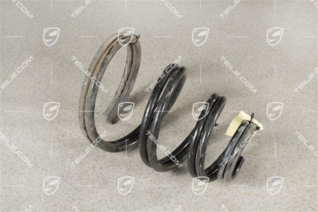 Coil spring, identification blue/yellow, L+R