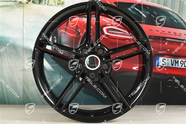 21-inch wheel rim Mission E Design, 11,5J x 21 ET66, black high gloss