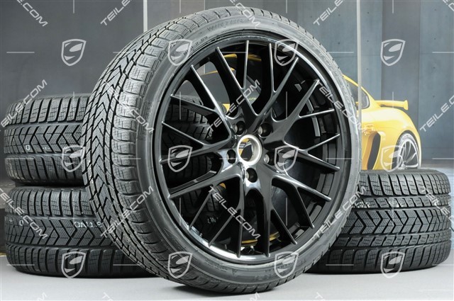 21-inch winter wheels set "SportDesign", rims 9,5 J x 21 ET71 + 10,5 J x 21 ET71 + Pirelli Sottozero III winter tires 275/35 R21 + 315/30 R21, black high gloss