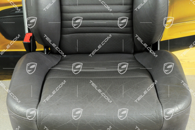 Seat, el. adjustable, heating, leather/leatherette, Space grey, L