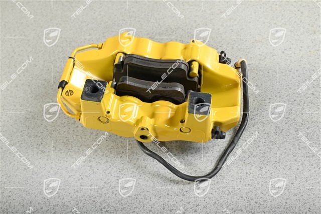 PCCB Fixed calliper without pads, yellow, L