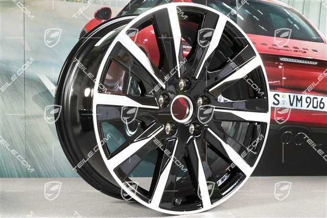 20" wheel rim Taycan Tequipment Design, 9J x 20 ET54, black high gloss