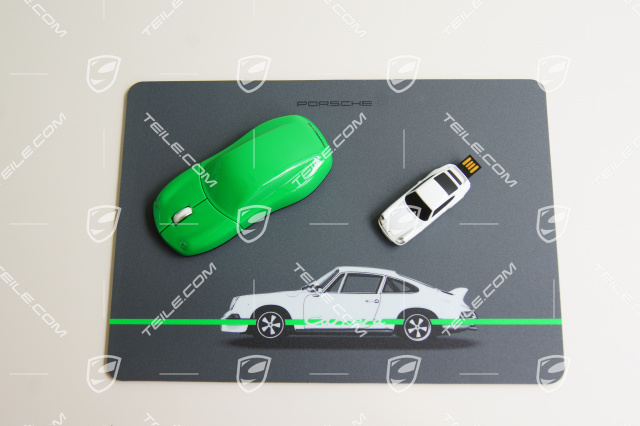 Computer mouse Porsche, set, USB Stick, mouse pad, RS 2.7 Collection