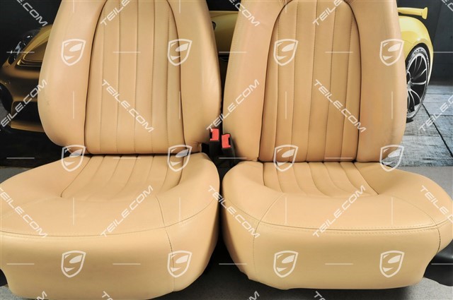 4200, Seats, el. adjustable, leather, Memory, Beige, Cabrio, set (L+R)