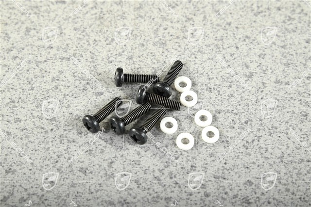 Set of black screws with gaskets for rear Lens, 6 pcs. Set of black screws with gaskets for rear Lens, 6 pcs.