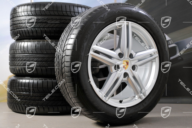 19" Cayenne Design II Sommerräder Satz, 4x Felgen 8,5 J x 19 ET 59 + 4x Reifen 265/50 R 19 110Y XL, ohne RDK