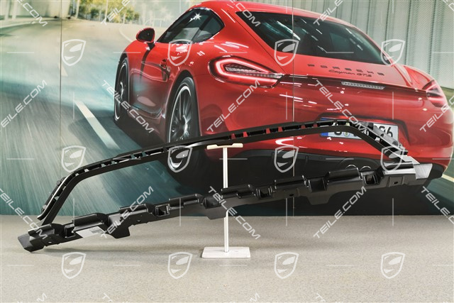 Retaining frame centre, GTS / Sport Design package, black mat