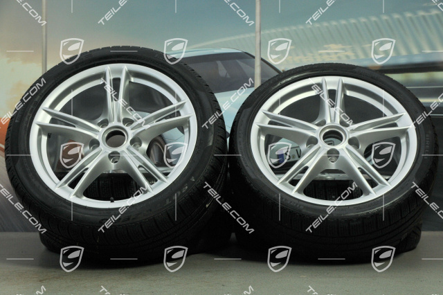 18-inch Boxster S II winter wheel set (with tyres), front wheels 8J x 18 ET57 + rear 9J x 18 ET43 + tyres 235/40 ZR18 + 255/40 ZR18