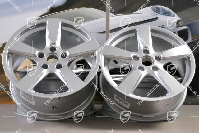 19" Cayman S Felgensatz, 8J x 19 x ET 57 + 9,5J x 19 x ET 45