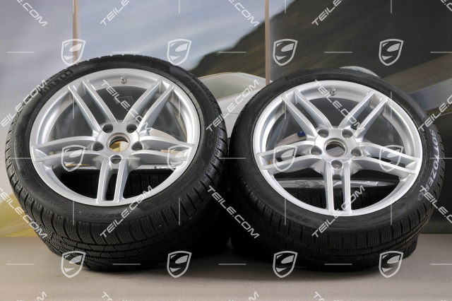 19" Winterräder Satz Carrera, Felgen 8,5J x 19 ET54 + 11J x 19 ET48 + Winterreifen 235/40 R19 + 295/35 R19, mit RDK-Sensoren