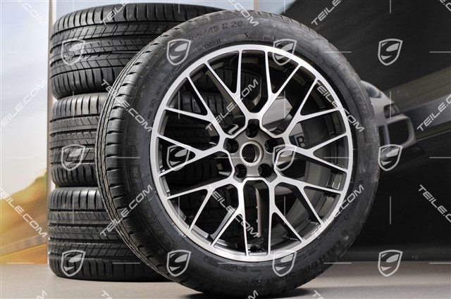 20-inch "RS Spyder Design" summer wheels set, rims 9J x 20 ET26 + 10J x 20 ET19 + Michelin summer tyres 265/45 R 20 + 295/40 R 20, with TPMS