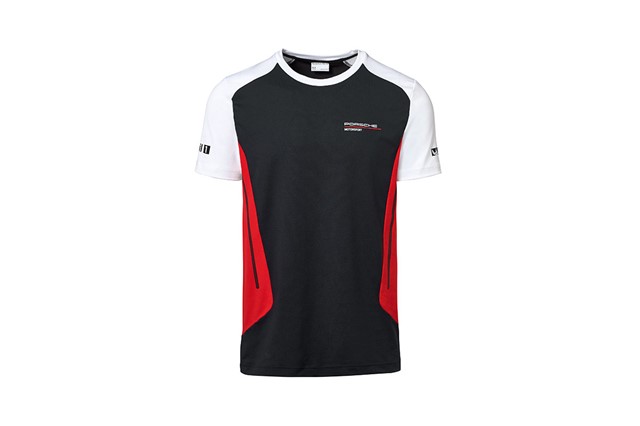Motorsport Kollektion, T-Shirt, Herren, schwarz/rot/weiß, L 50/52