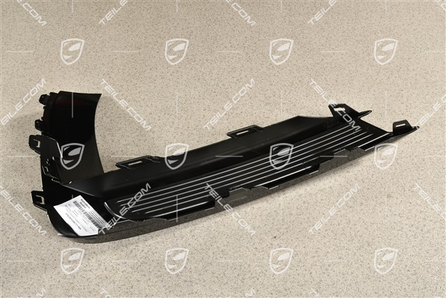 GTS / Sport Design, Front bumper lateral trim cover, Black, R
