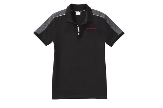 Męska koszulka polo z kolekcji Racing Collection, black/grey - M 48/50