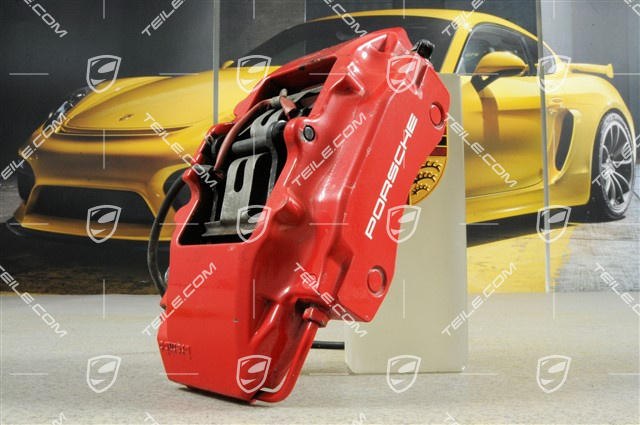 Festsattel ohne Belag, rot, Boxster S / Cayman S, L Festsattel ohne Belag, rot, Boxster S / Cayman S, L