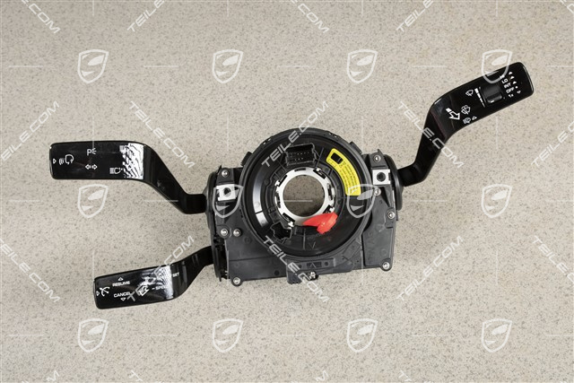 Steering column stalk switch, Cruise control / Heated / headlight cleaning system / w/o rear wiper / 3-spoke multifunction steering wheel