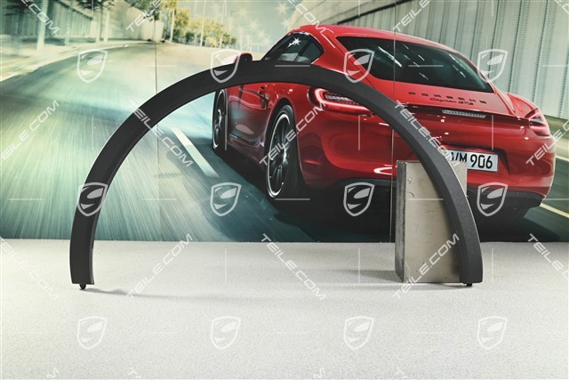 Wide wheel arch cover, rear, Black matte, R