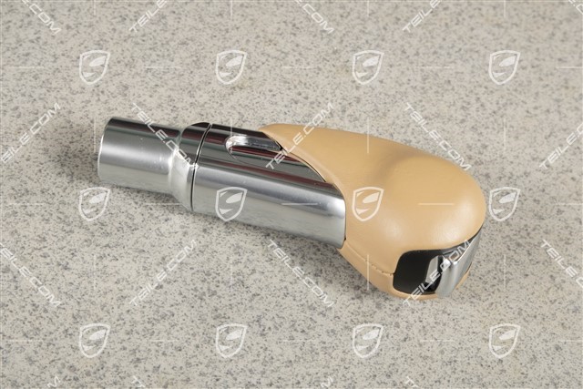 Selector lever / shift knob, Leather, PDK, Luxor beige