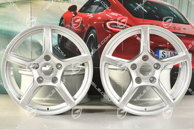 18-inch wheel rim set Boxster IV, 8J x 18 ET57 + 9,5J x 18 ET49