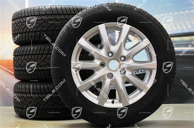 18-inch Cayenne winter wheel set, wheels 8J x 18 ET53 + Dunlop SP Winter Sport 3D tyres 255/55 R18, without TPMS