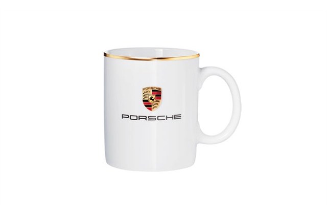 Original Porsche Design Porzellanbecher Tasse Wappen Gold 0,25 WAP1070640D 