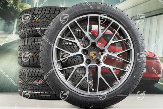 20-inch "RS Spyder Design" winter wheels set, rims 9J x 20 ET26 + 10J x 20 ET19, Dunlop Winter Sport 4D winter tyres 265/45 R20 + 295/40 R20, with TPMS