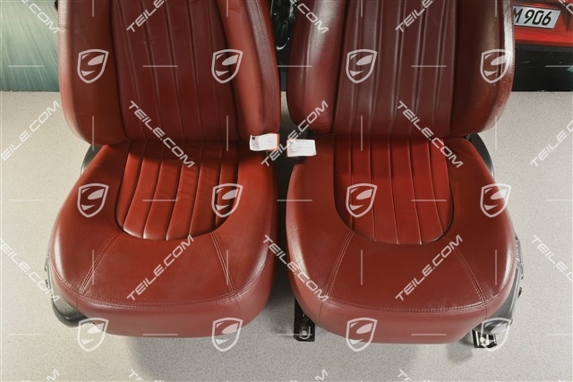 4200, Seats, el. adjustable, leather, memory, burgundy, set (L+R)
