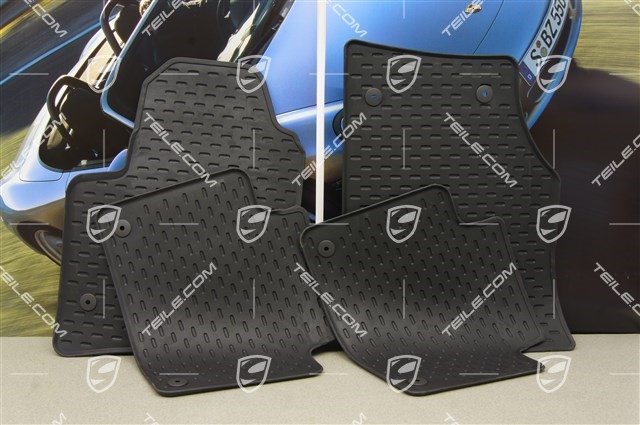 Floor mat set, rubber