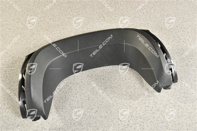 Cover plate (above tailpipe), black, Spyder