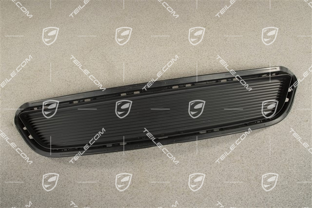 Retaining frame, centre, without middle radiator, Black