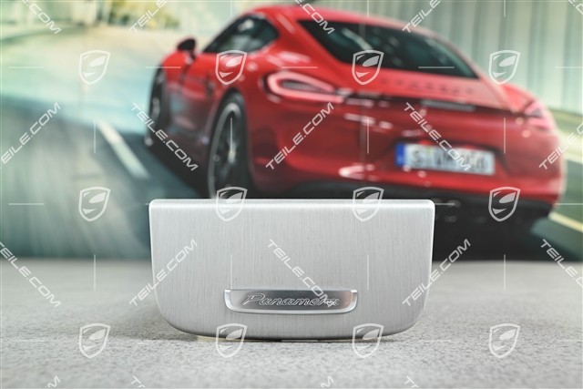 Front panel, brushed aluminium