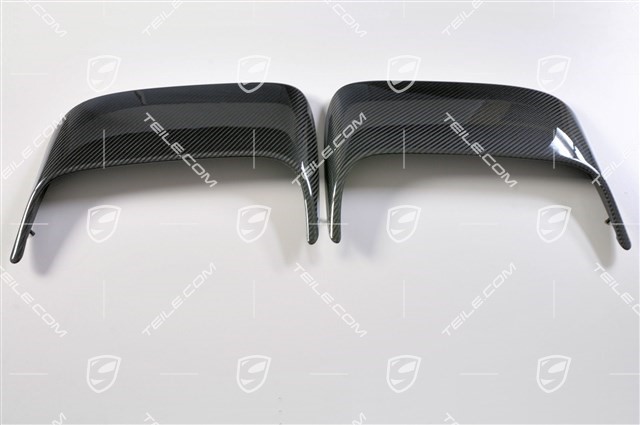 Air scoop, carbon (Ram Air), carbon with clear lacquer, set, 2 Ram Air intake collectors (L+R)