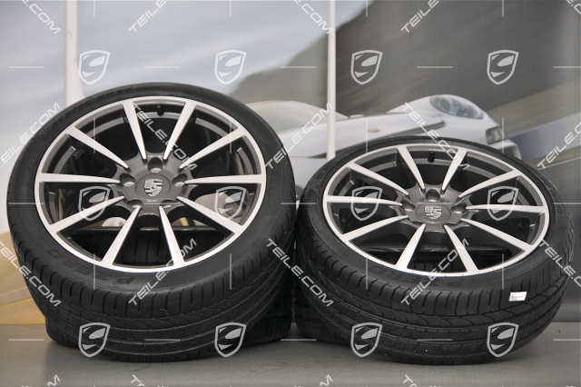 20-inch Carrera Classic II summer wheel set, 8,5J x 20 ET51 + 11J x 20 ET70, Pirelli summer tires 245/35 ZR20 + 295/30 ZR20